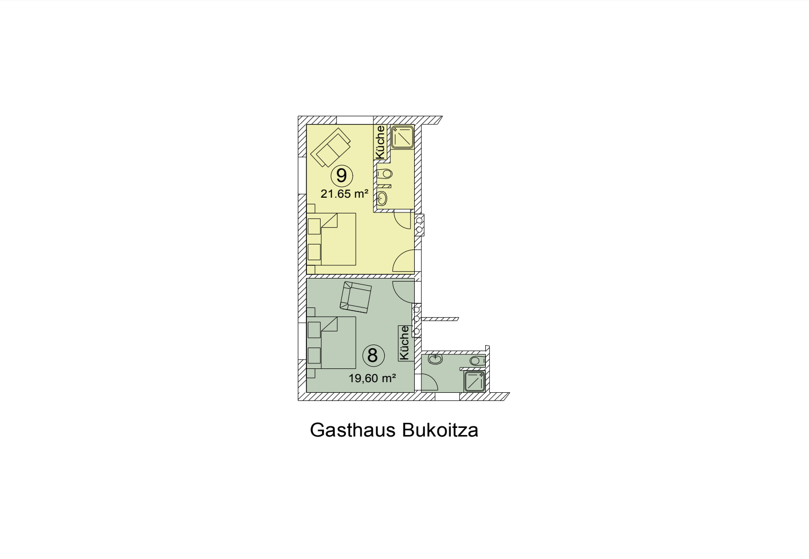 Gasthaus Bukoitza Altbau Erdgeschoss